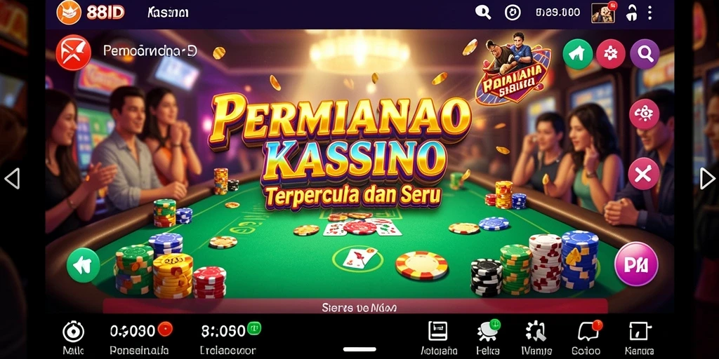 Screenshot dari gameplay Kasino yang seru di 88ID.