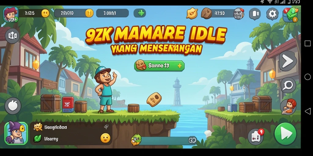 Tampilan gameplay <strong>9ZK</strong> yang menarik dan interaktif dengan mekanika Idle.