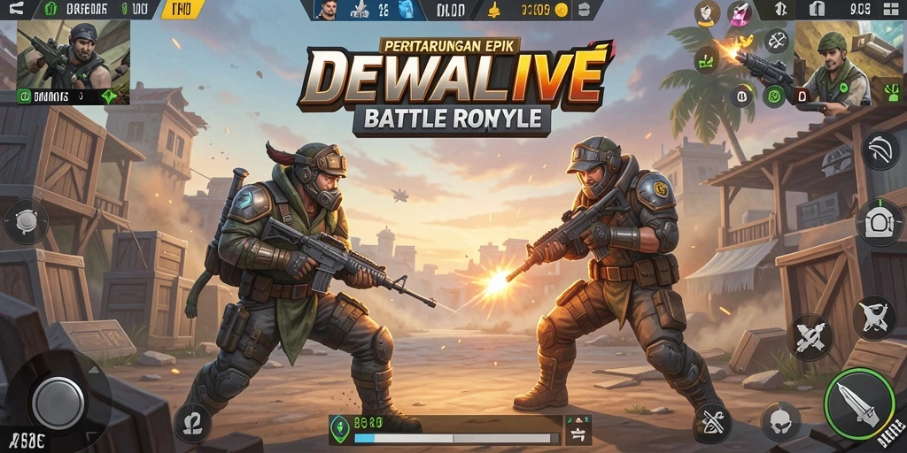 Tampilan grafis mendebarkan saat pertempuran dalam DEWALIVE.