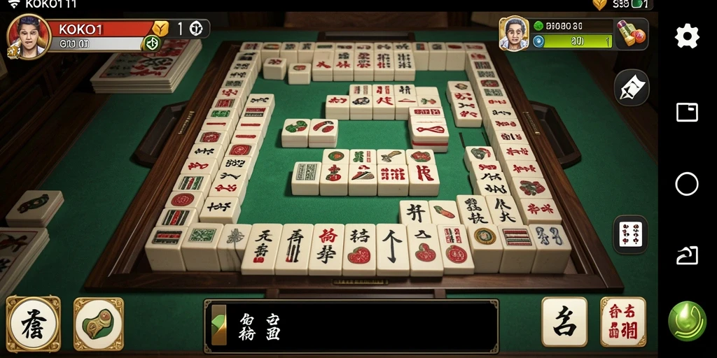 Screenshot gameplay KOKO11 yang menarik dan menantang di Mahjong.
