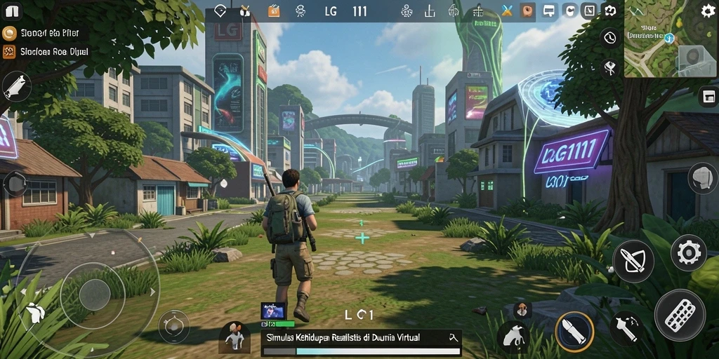 Tampilan gameplay LG111 yang memukau dan realistis.
