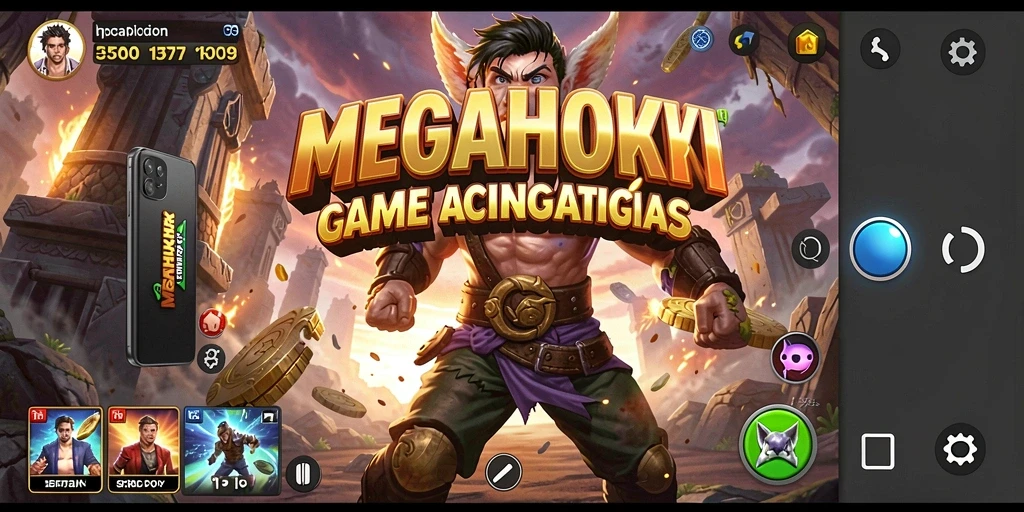 Tampilan gameplay MEGAHOKI yang mendebarkan dan penuh aksi.