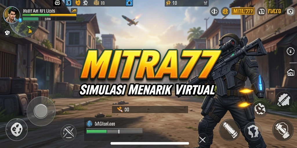 Screenshot utama MITRA77 menampilkan pengalaman gameplay simulasi yang mendalam.