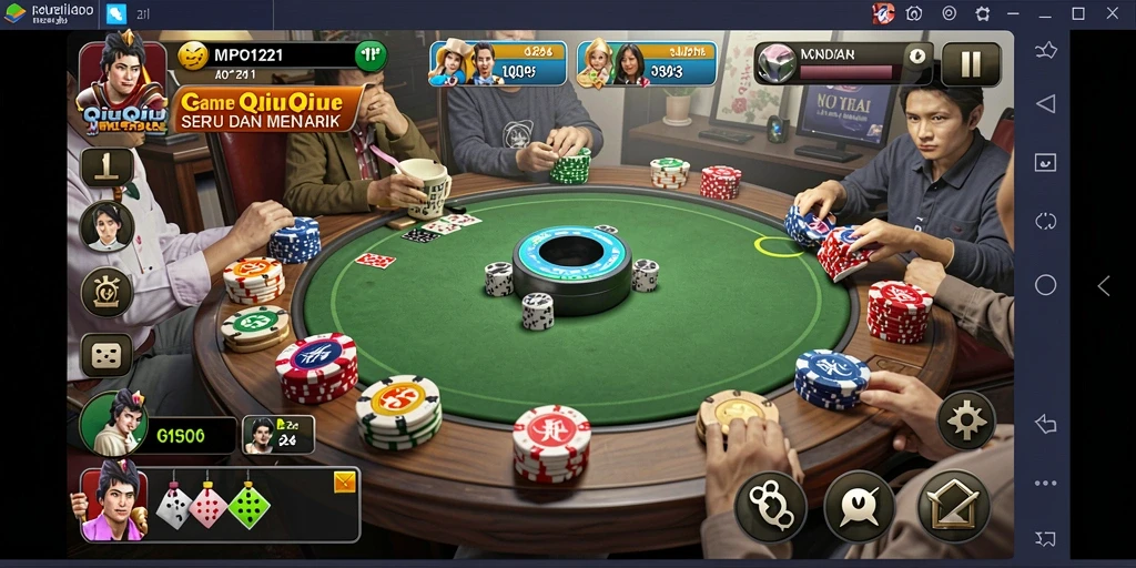 Screenshot gameplay QiuQiu yang seru dan menarik.