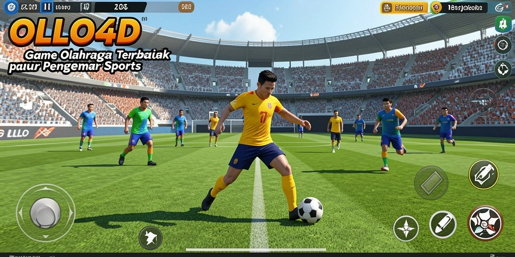 Screenshot OLLO4D menampilkan pertandingan olahraga yang mendebarkan.