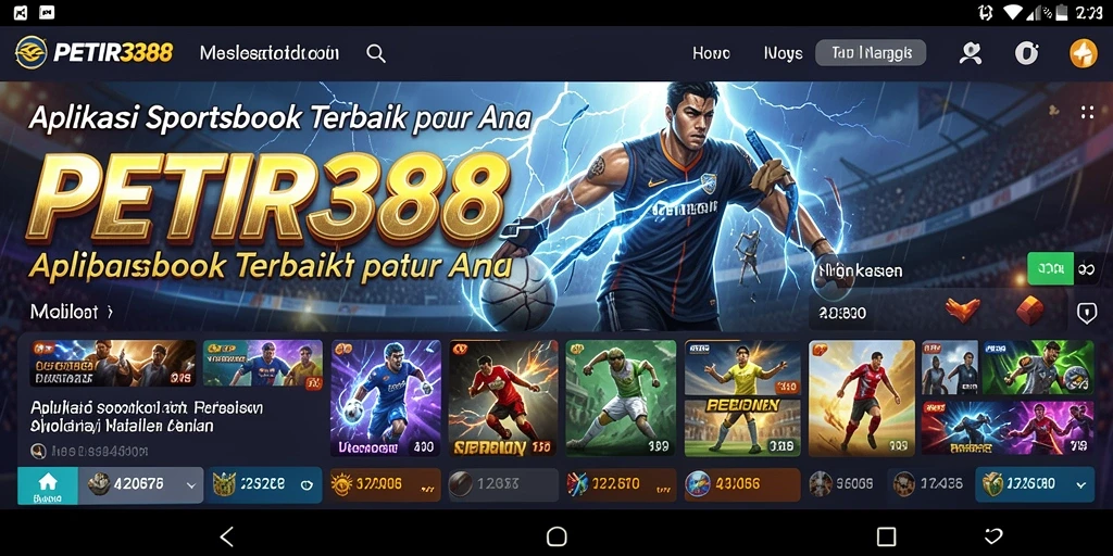 Tangkapan layar gameplay PETIR388 yang menunjukkan taruhan langsung.