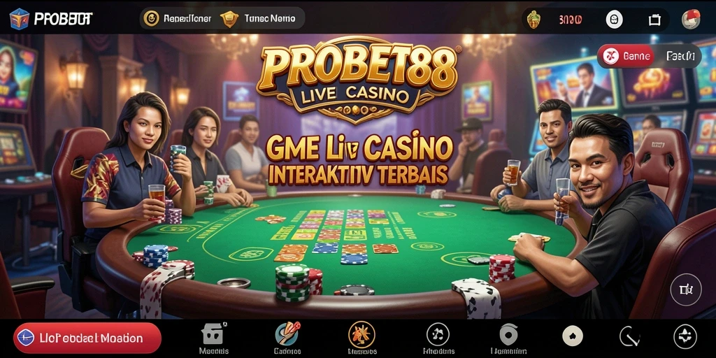 Tampilan menarik dari gameplay Live Casino di PROBET88.