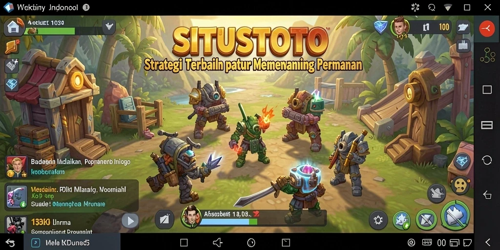 Tampilan permainan menegangkan dan penuh strategi dalam SITUSTOTO.