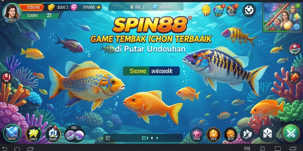Screenshot gameplay SPIN88 menampilkan aksi menangkap ikan yang seru.