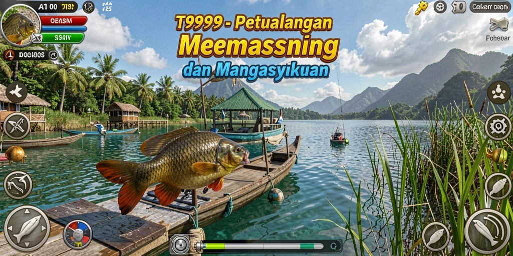 Tangkapan yang memukau dari gameplay T9999 yang penuh aksi memancing.
