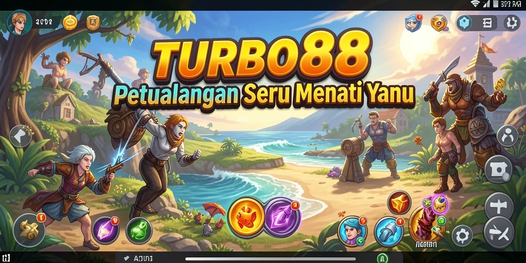 Tampilan menarik dari gameplay petualangan TURBO88.