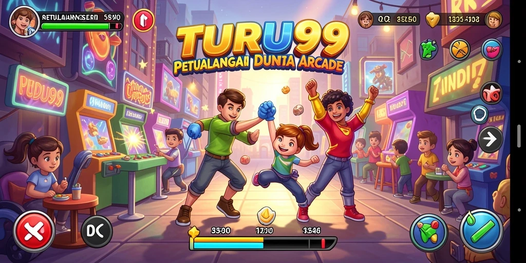 Tampilan gameplay yang seru dan menantang di TURU99.